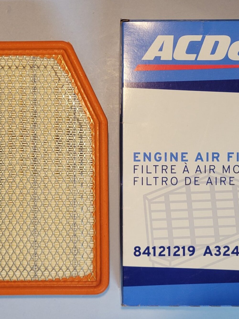 AC DELCO ENGINE AIR FILTER 84121219 A3244C for GMC & Chevy
